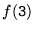 $f(\hbox{\tt 3})$